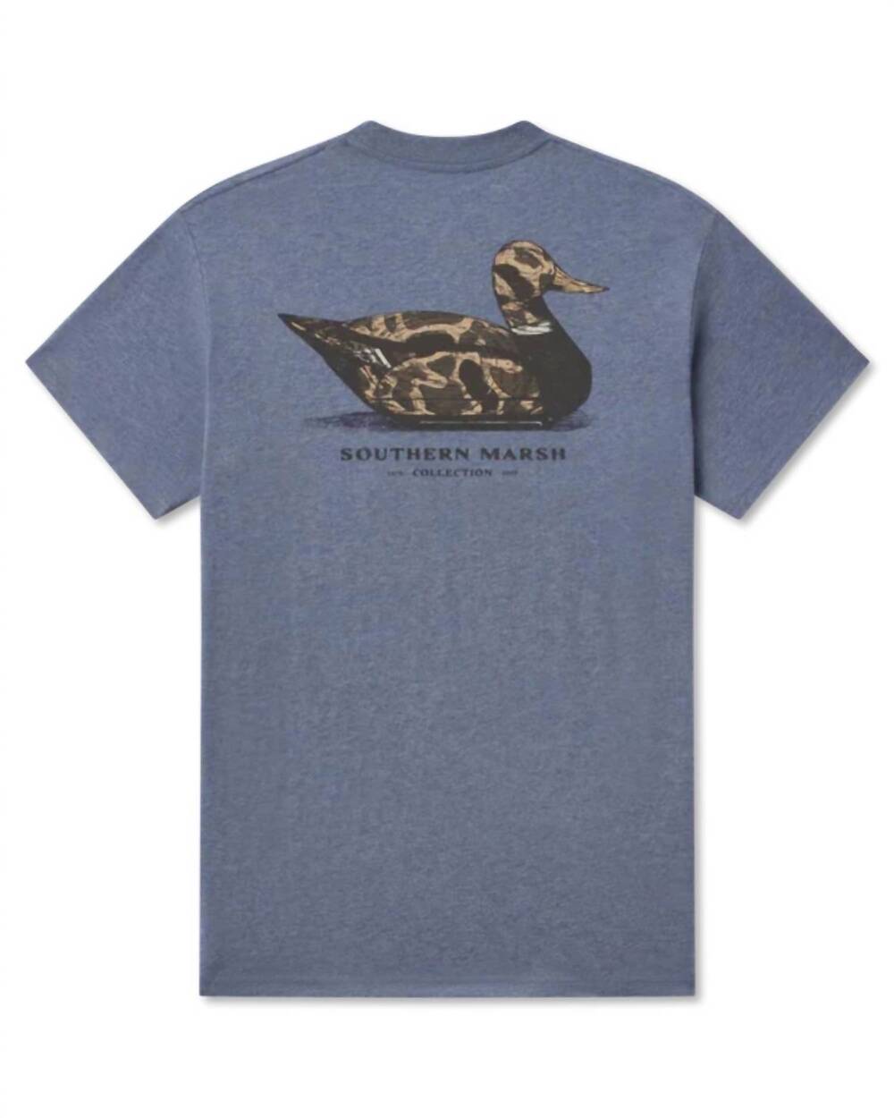 NEW SOUTHERN MARSH unisex vintage duck decoy tee in washed slate